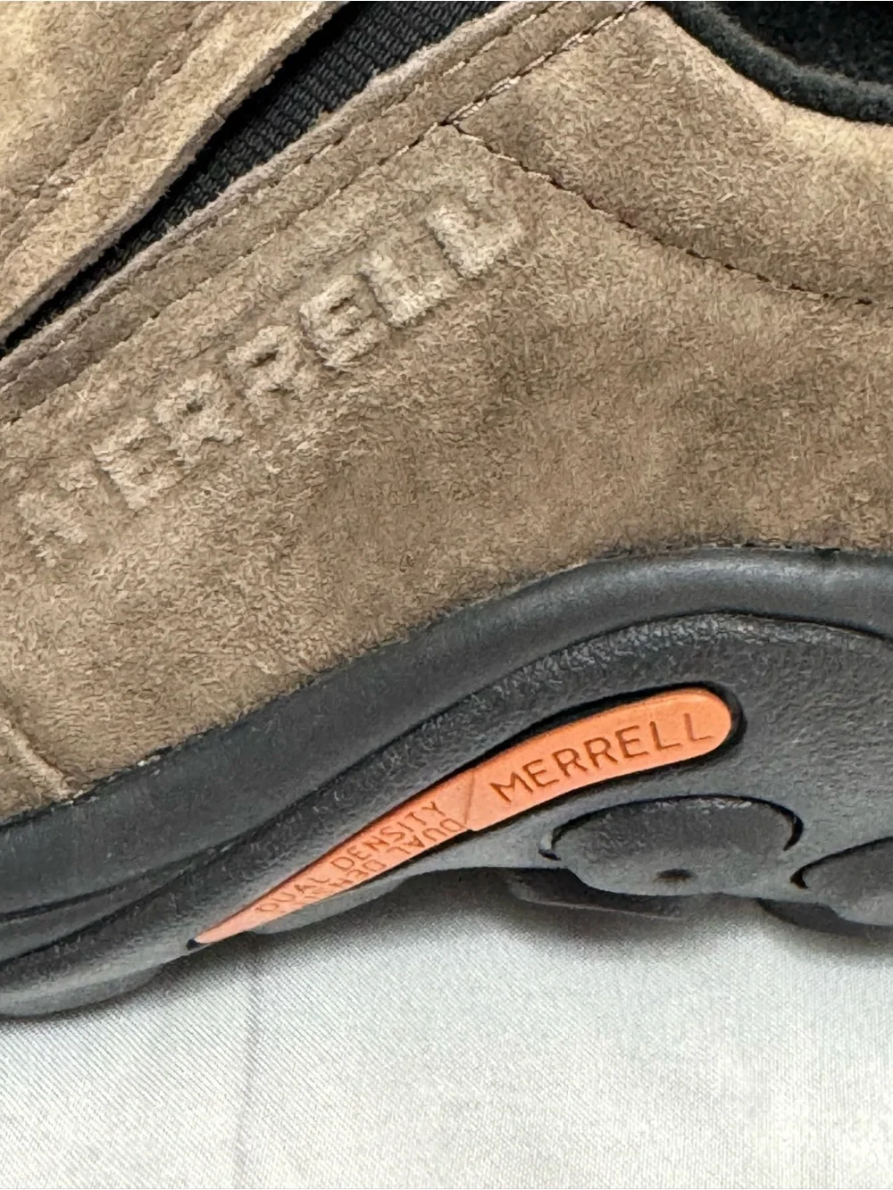 Merrell Jungle Moc Men’s Slip-On Shoes Gunsmoke Brown Suede- New In Box